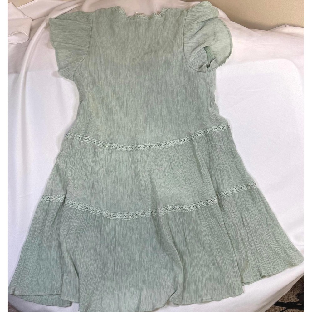 Altar'd State green mini dress! Mint Green Size L - Picture 5 of 6